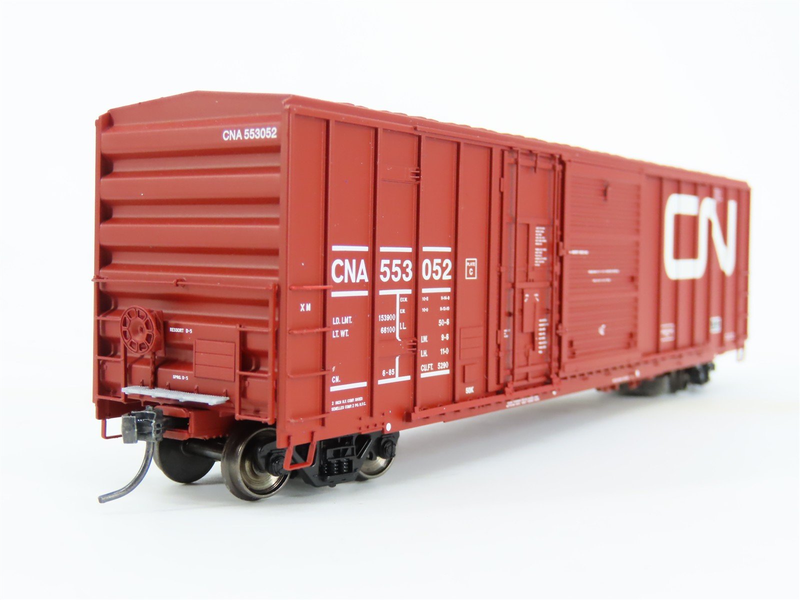HO Scale ExactRail EE-1807-5 CNA Canadian National FMC 5277 50' Boxcar #553052