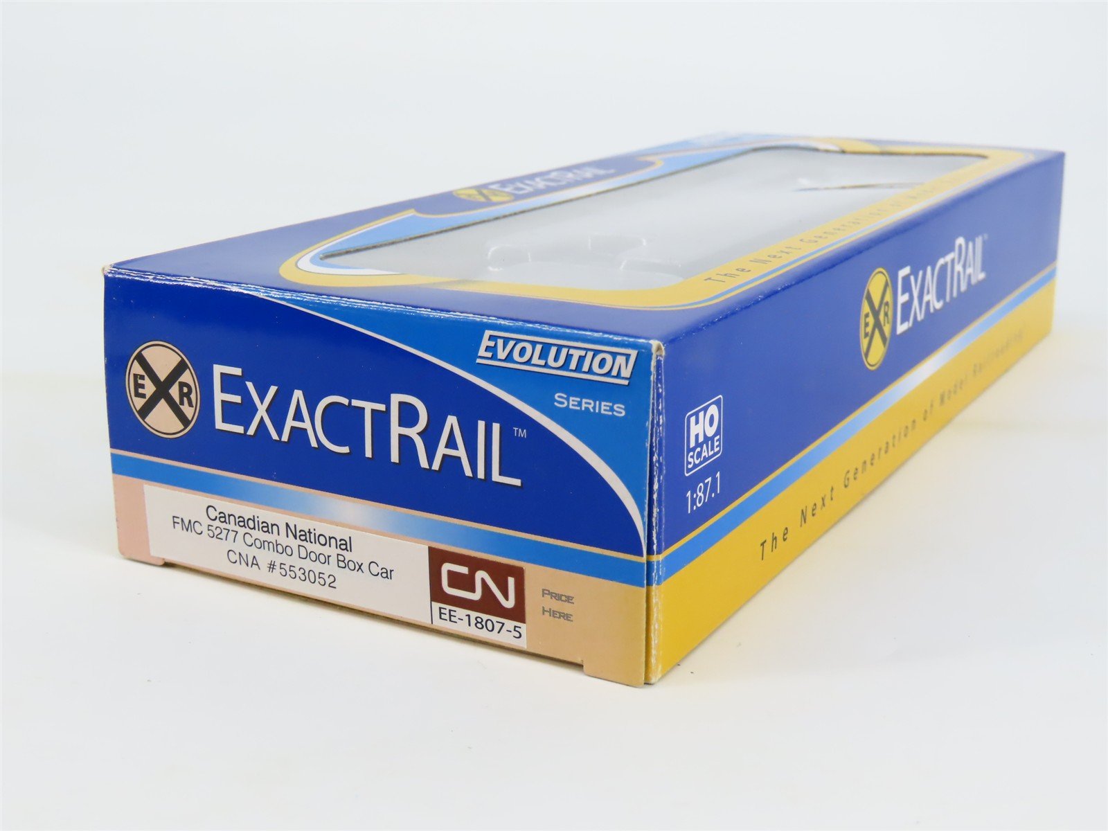 HO Scale ExactRail EE-1807-5 CNA Canadian National FMC 5277 50' Boxcar #553052