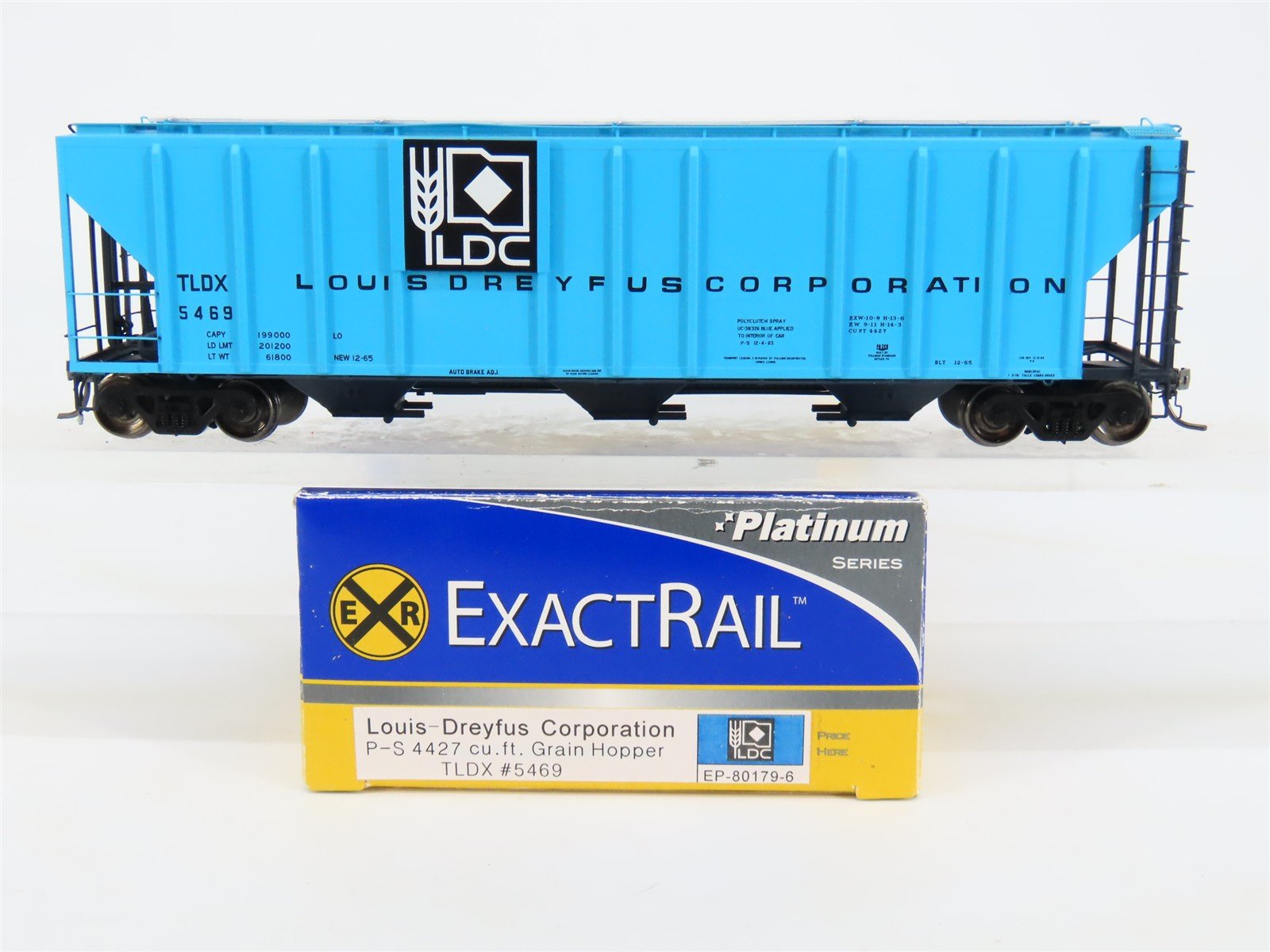 HO ExactRail EP-80179-6 TLDX Louis-Dreyfus Corp P-S 4427 3-Bay Hopper #5469