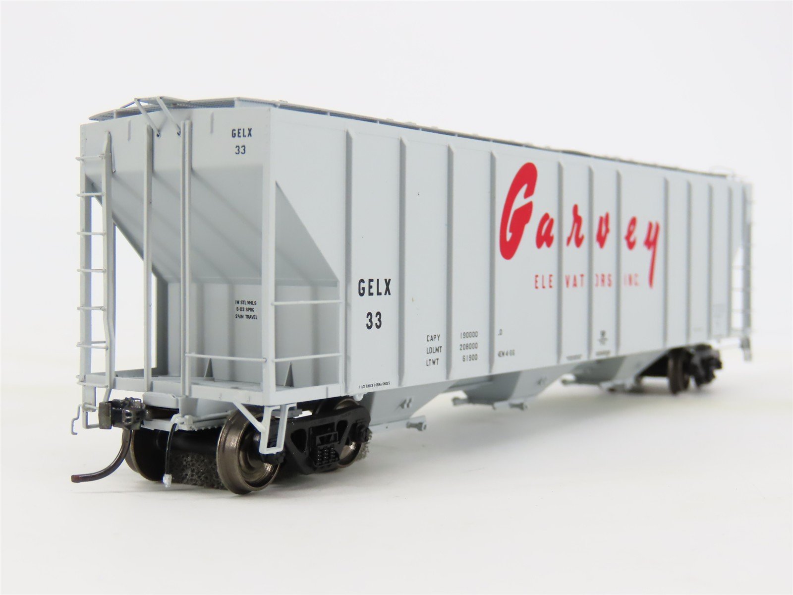 HO Scale ExactRail EP-80172-6 GELX Garvey Elevators P-S 4427 3-Bay Hopper #33