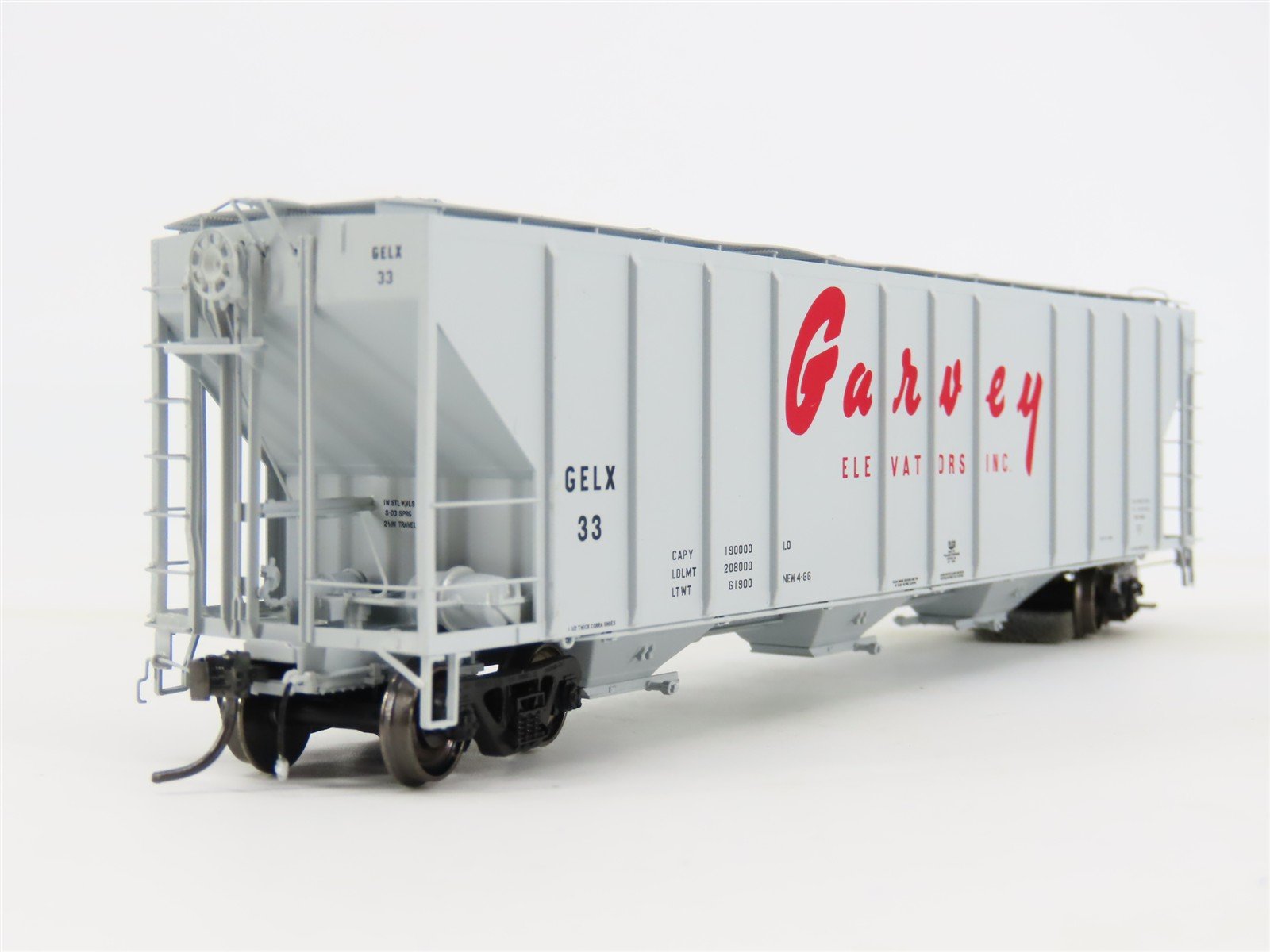 HO Scale ExactRail EP-80172-6 GELX Garvey Elevators P-S 4427 3-Bay Hopper #33