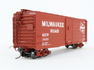 HO Scale ExactRail EPS-90003-10 MILW Milwaukee Road 40' Ribside Boxcar #34321