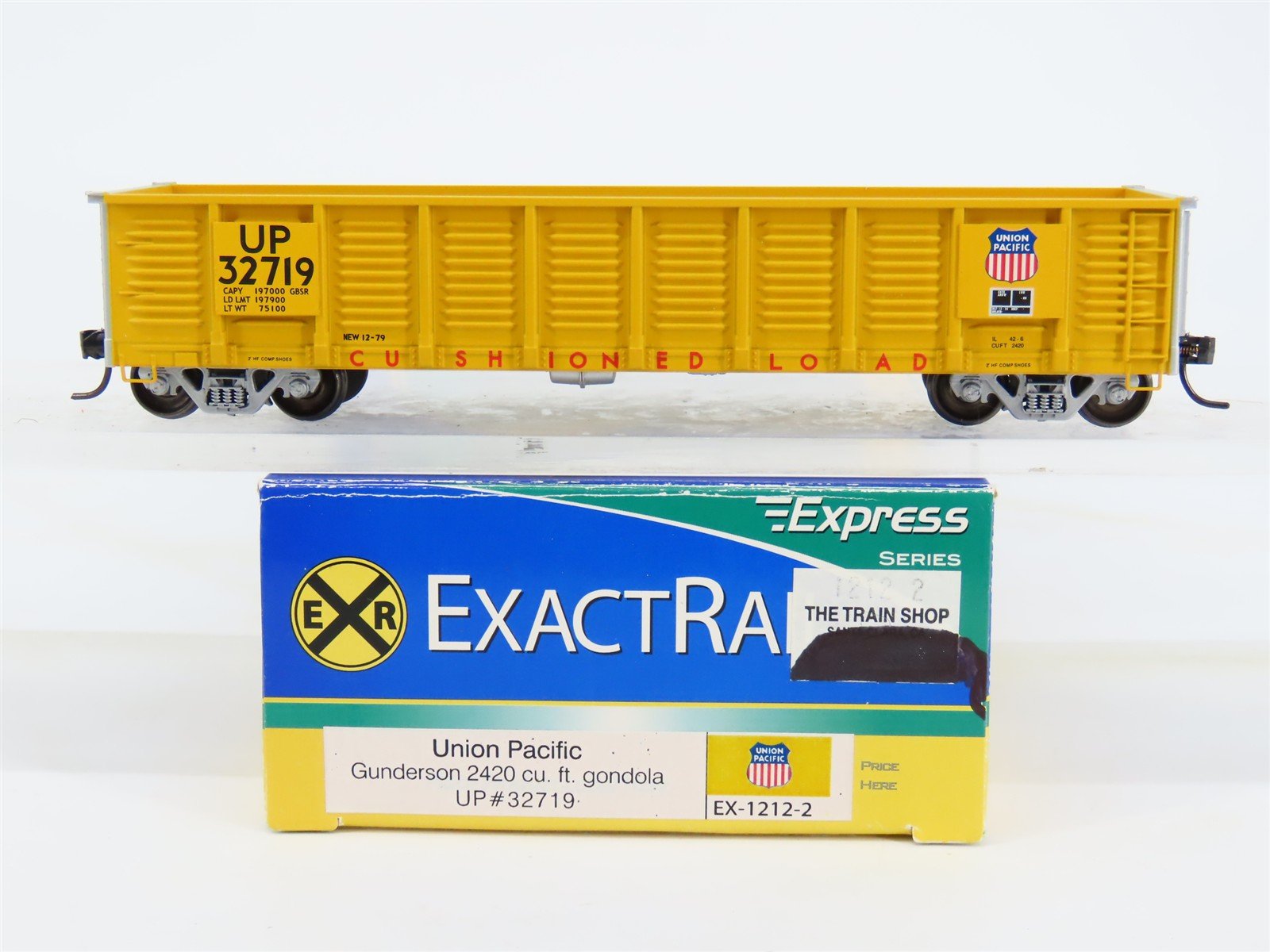 HO Scale ExactRail EX-1212-2 UP Union Pacific Gunderson 2420 Gondola #32719