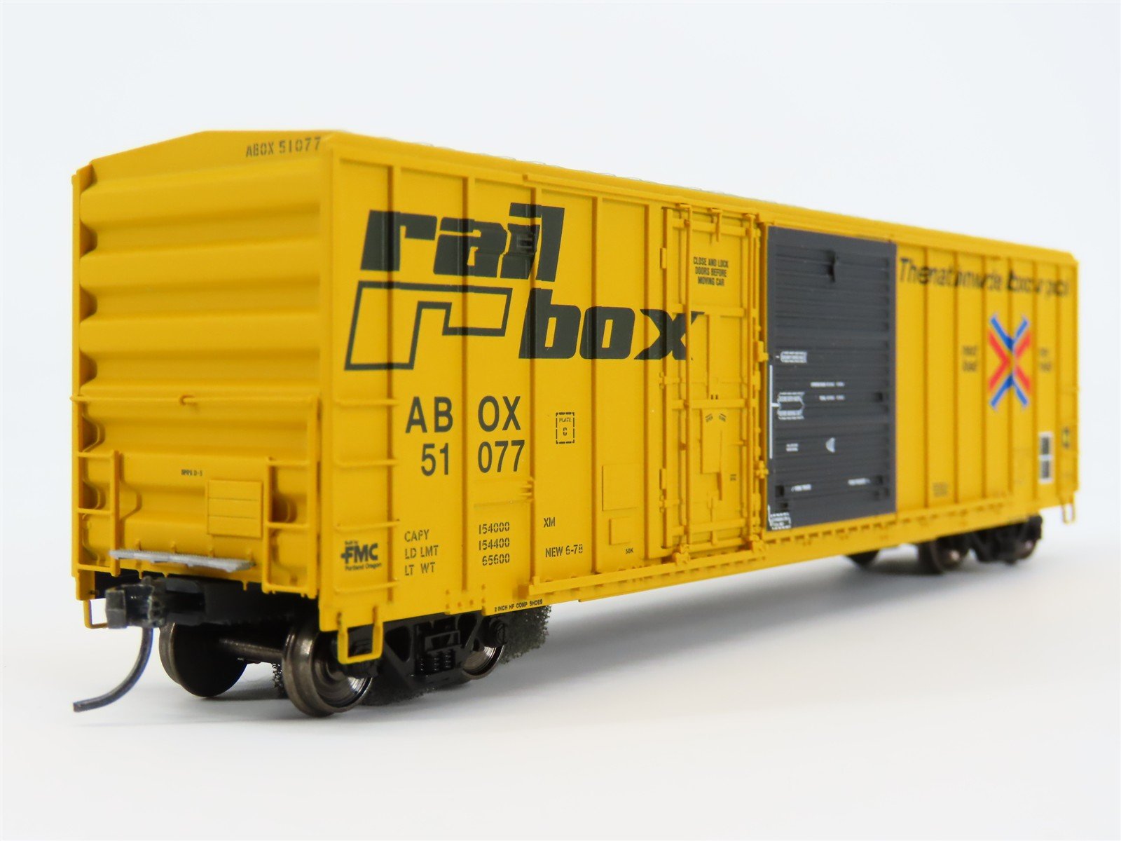 HO Scale ExactRail EE-1805-8 ABOX Railbox FMC 5277 Combo Door Boxcar #51077