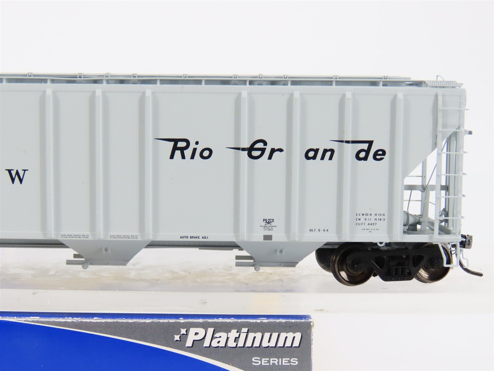 HO Scale ExactRail EP-80196-1 DRGW Rio Grande PS-2CD 4427 3-Bay Hopper Car #1510