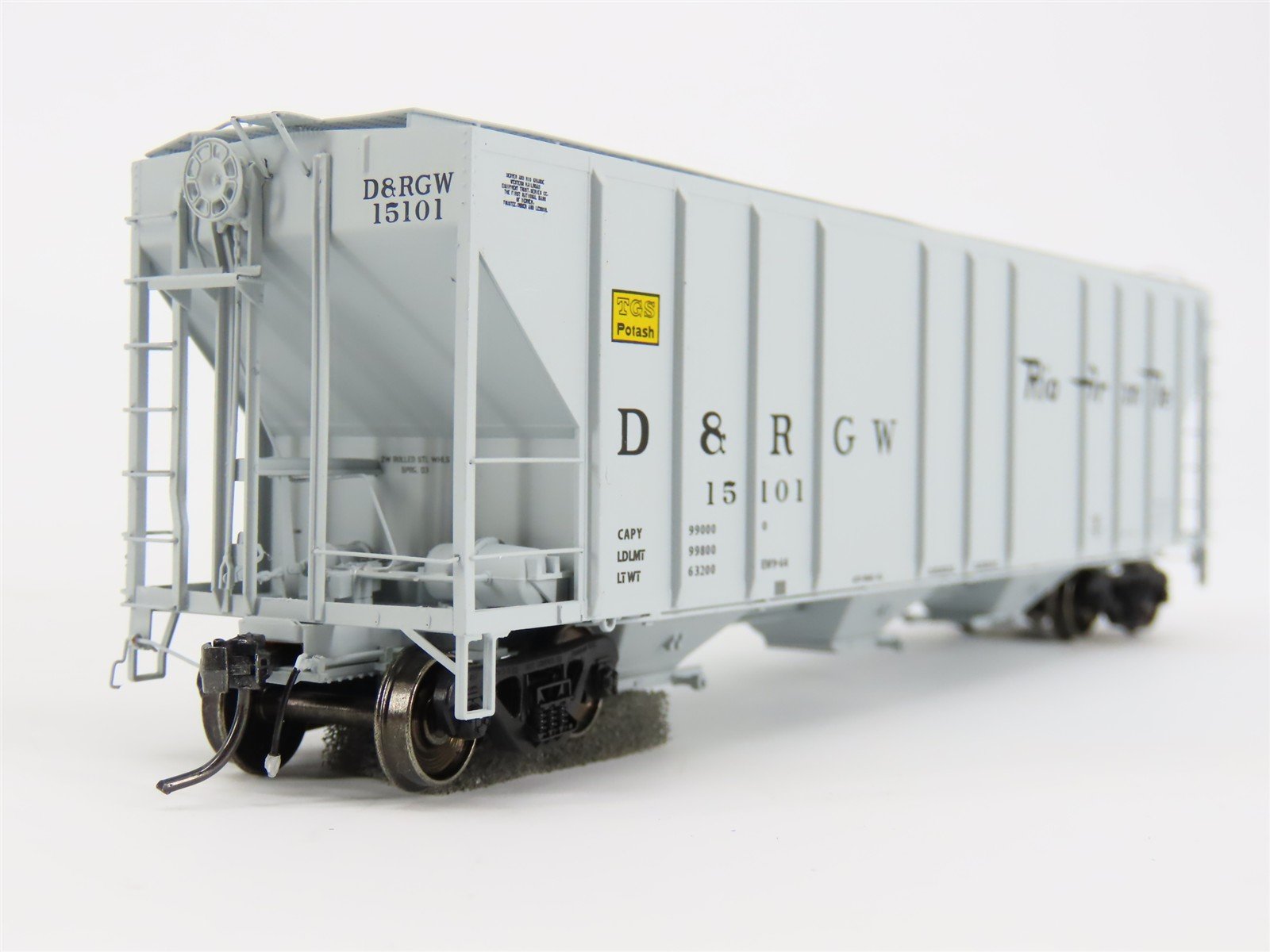HO Scale ExactRail EP-80196-1 DRGW Rio Grande PS-2CD 4427 3-Bay Hopper Car #1510