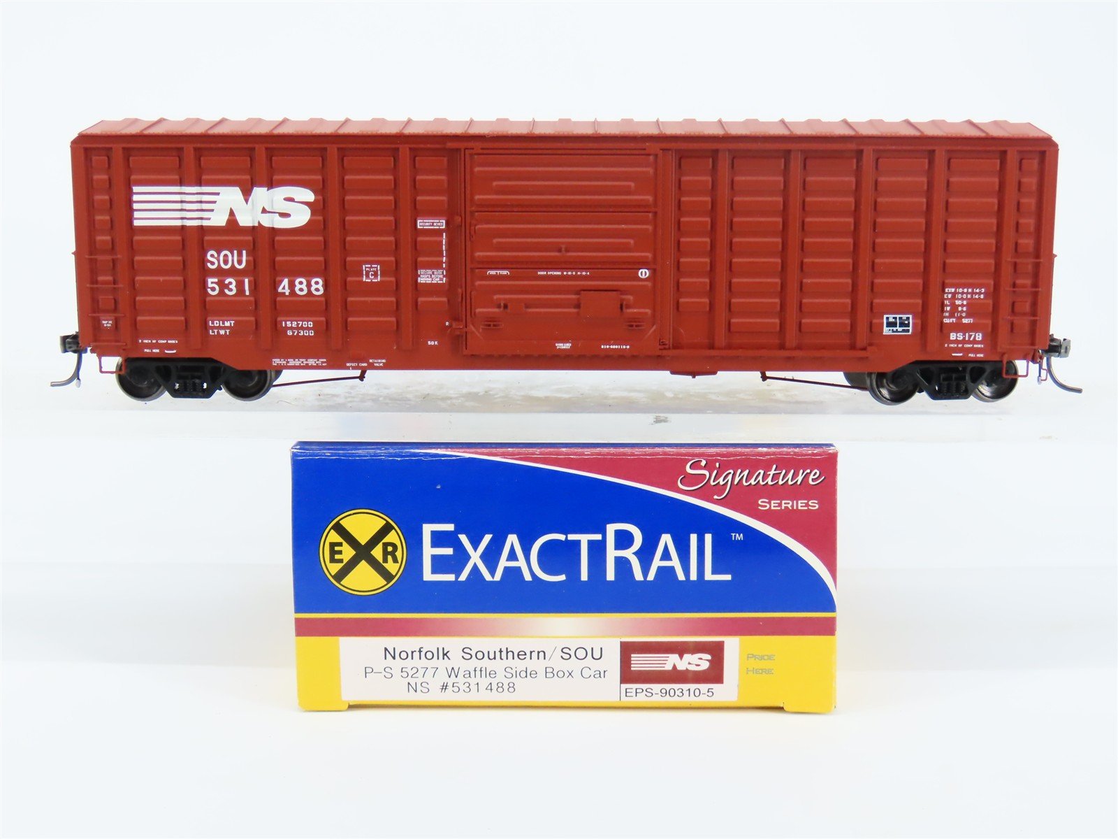 HO ExactRail EPS-90310-5 SOU/NS Norfolk Southern P-S 5277 50' Boxcar #531488