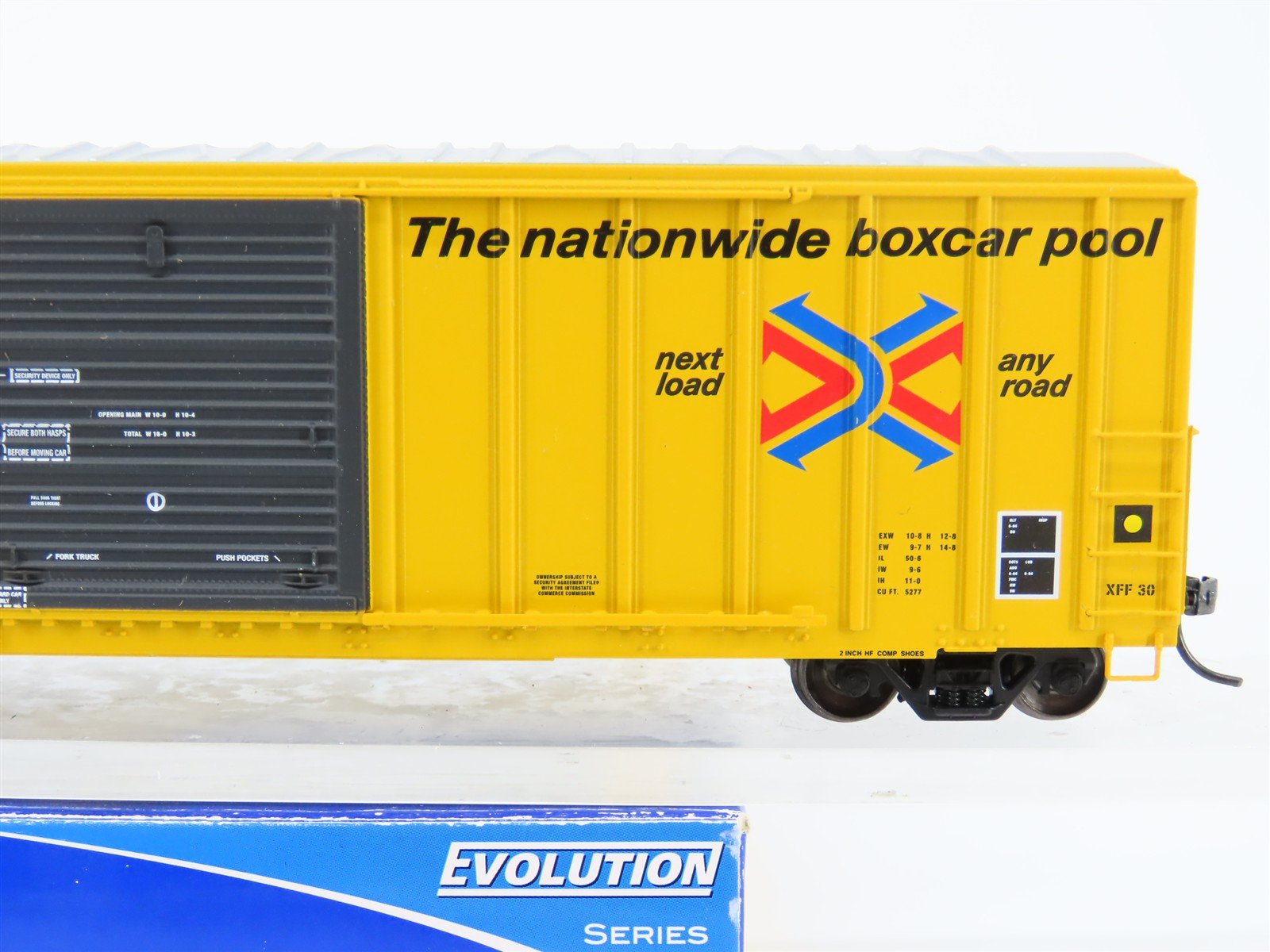 HO ExactRail EE-1808-1 CNA Railbox Patched FMC Combo Door 50' Boxcar #553112