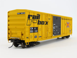 HO ExactRail EE-1808-1 CNA Railbox Patched FMC Combo Door 50' Boxcar #553112