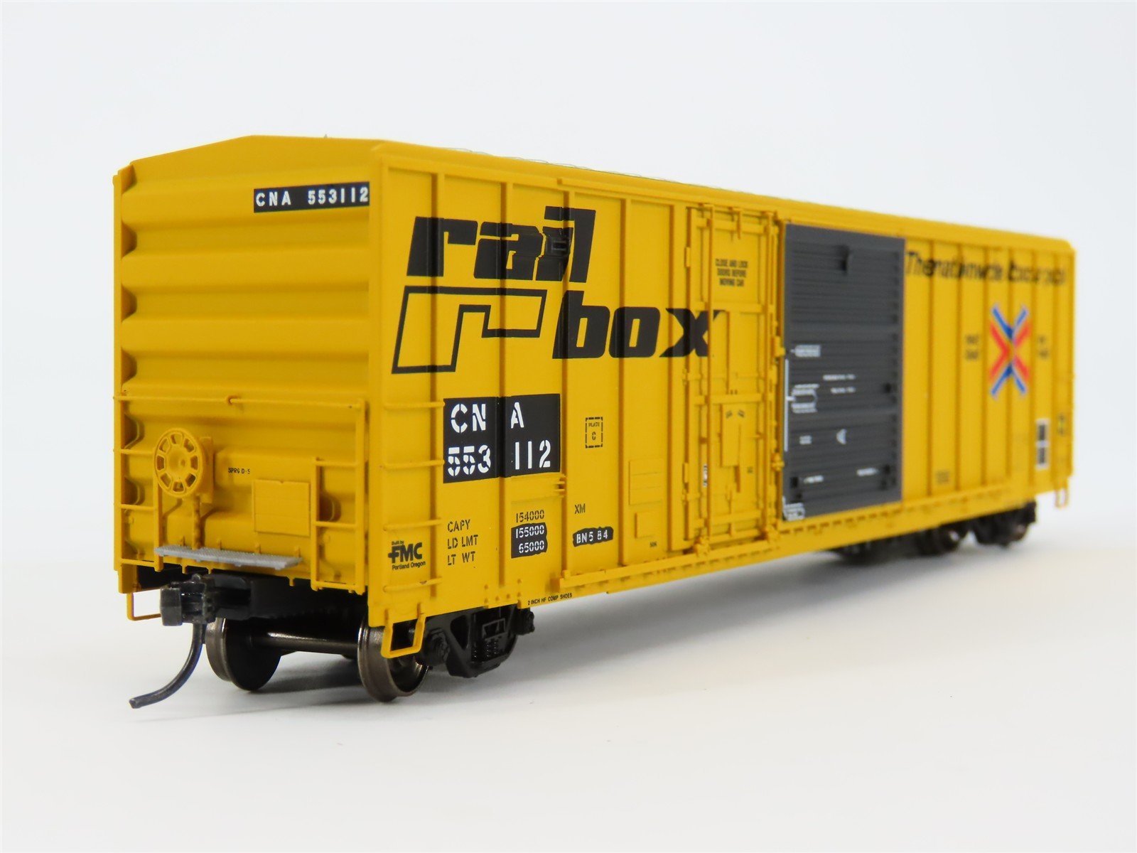HO ExactRail EE-1808-1 CNA Railbox Patched FMC Combo Door 50' Boxcar #553112