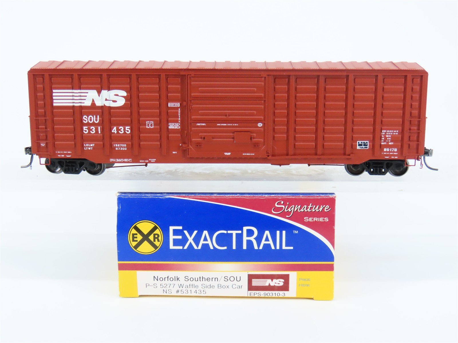 HO ExactRail EPS-90310-3 SOU/NS Norfolk Southern P-S 5277 50' Boxcar #531435