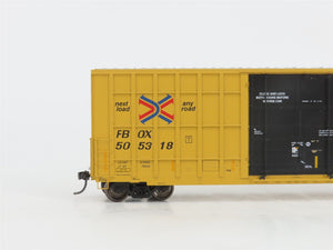 HO Scale ExactRail Evolution Series EE-1401-43 FBOX TTX Plug Door Boxcar #505318