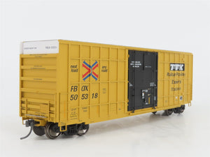 HO Scale ExactRail Evolution Series EE-1401-43 FBOX TTX Plug Door Boxcar #505318