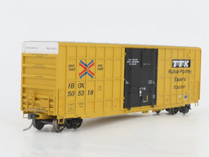HO Scale ExactRail Evolution Series EE-1401-43 FBOX TTX Plug Door Boxcar #505318