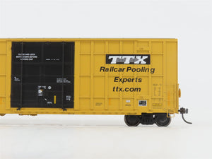 HO Scale ExactRail Evolution Series EE-1401-45 FBOX TTX Plug Door Boxcar #505347