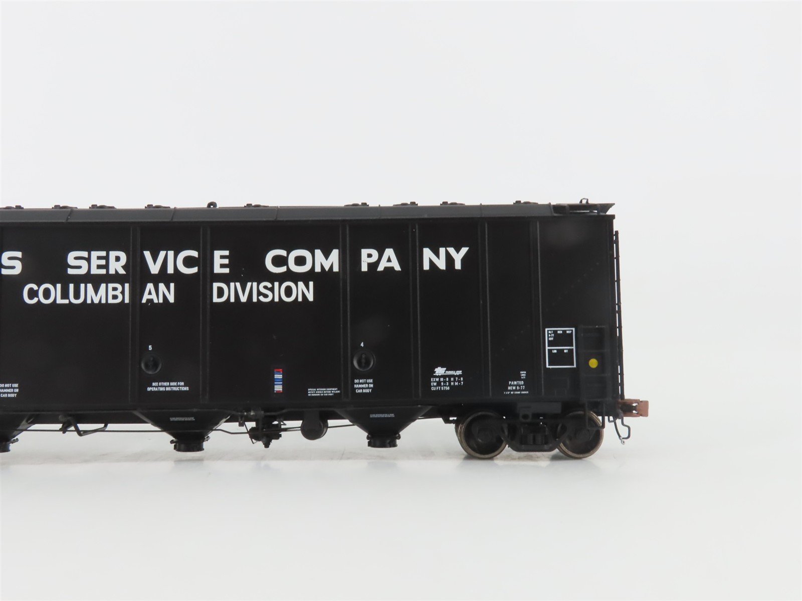 HO Scaletrains.com Rivet Counter SXT30263 CCX Cities Service 3-Bay Hopper #820