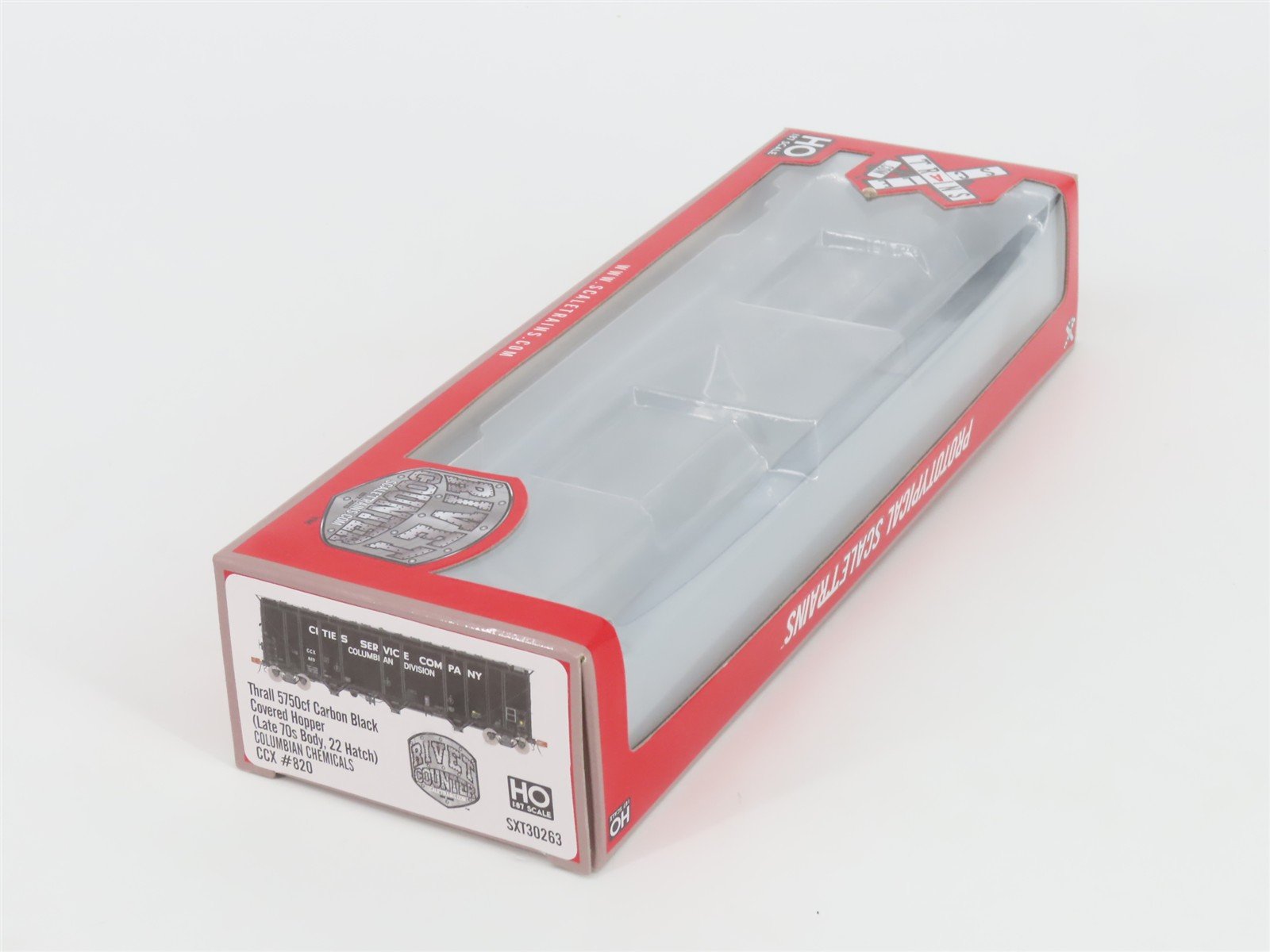 HO Scaletrains.com Rivet Counter SXT30263 CCX Cities Service 3-Bay Hopper #820