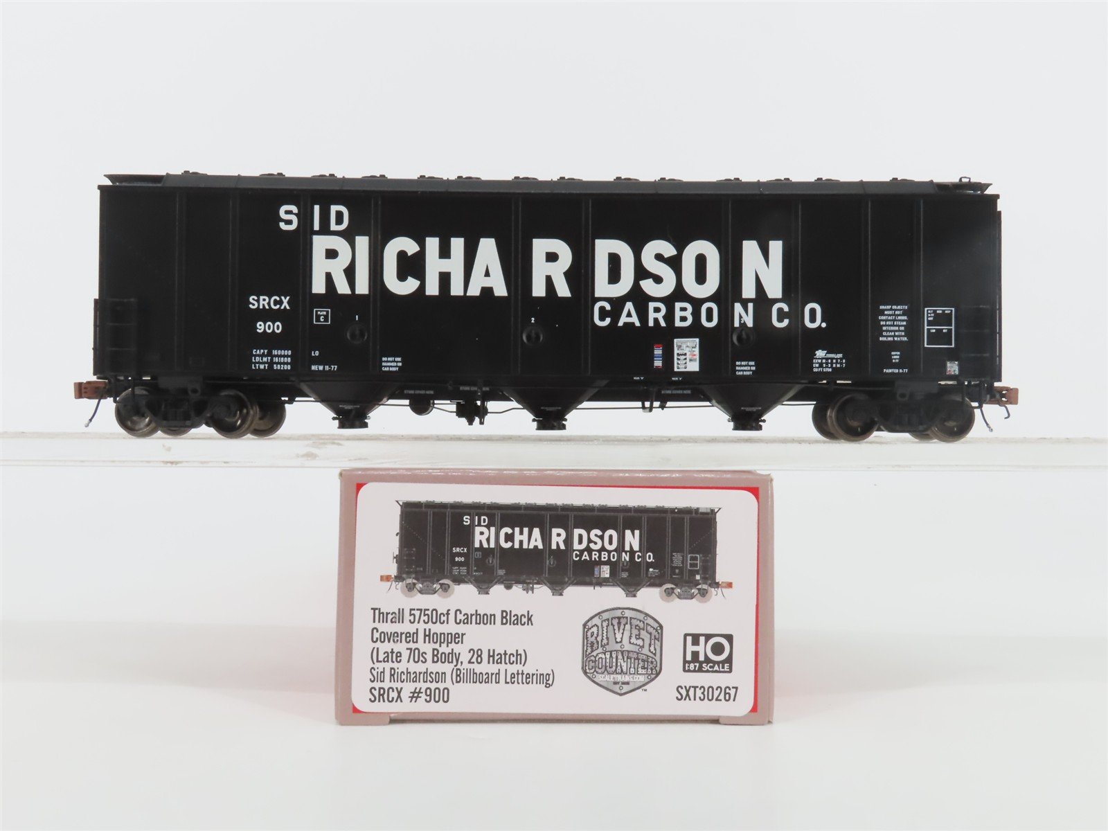 HO Scaletrains.com Rivet Counter SXT30267 SRCX Sid Richardson 3-Bay Hopper #900