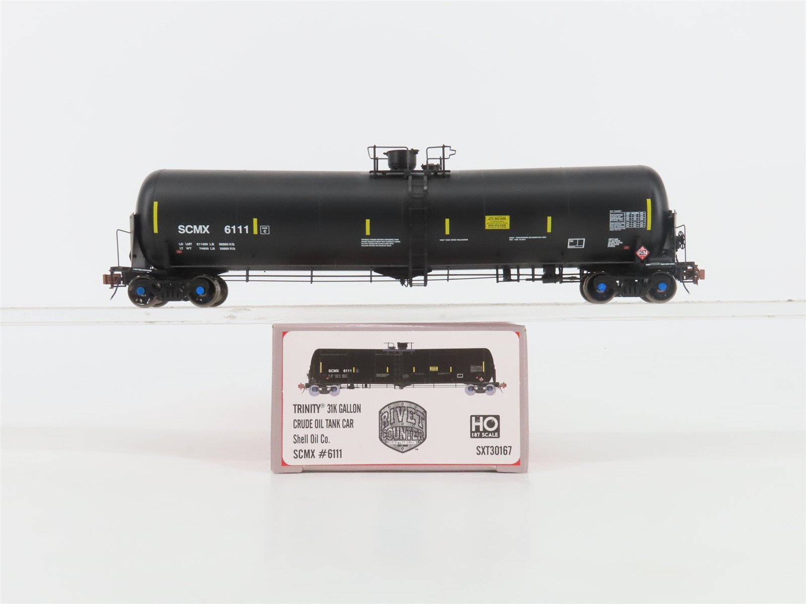 HO Scaletrains.com Rivet Counter SXT30167 SCMX Shell Oil 31K Gal. Tank Car #6111