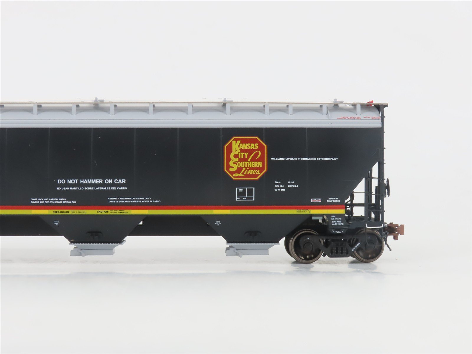 HO Scaletrains.com Rivet Counter SXT30822 KCS 3-Bay Covered Hopper #286988
