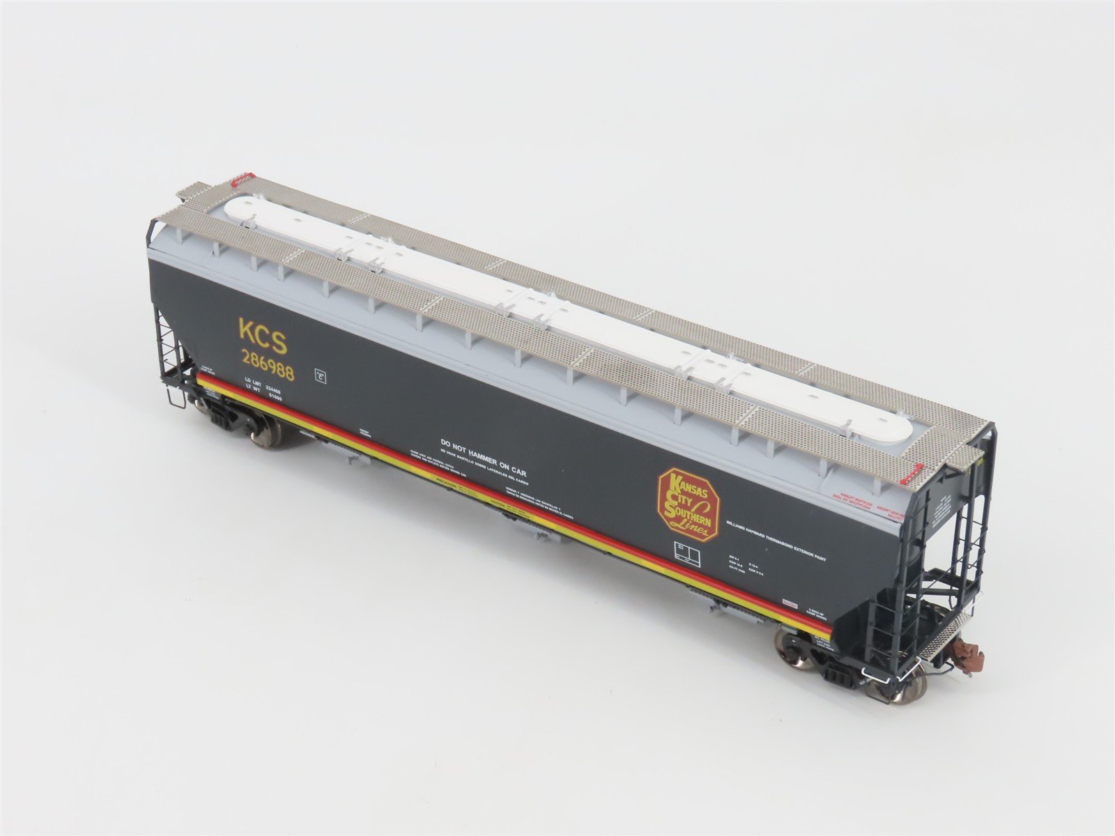 HO Scaletrains.com Rivet Counter SXT30822 KCS 3-Bay Covered Hopper #286988
