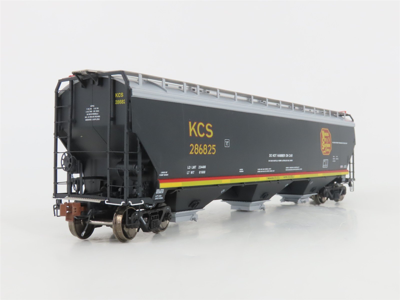 HO Scaletrains.com Rivet Counter SXT30819 KCS 3-Bay Covered Hopper #286825