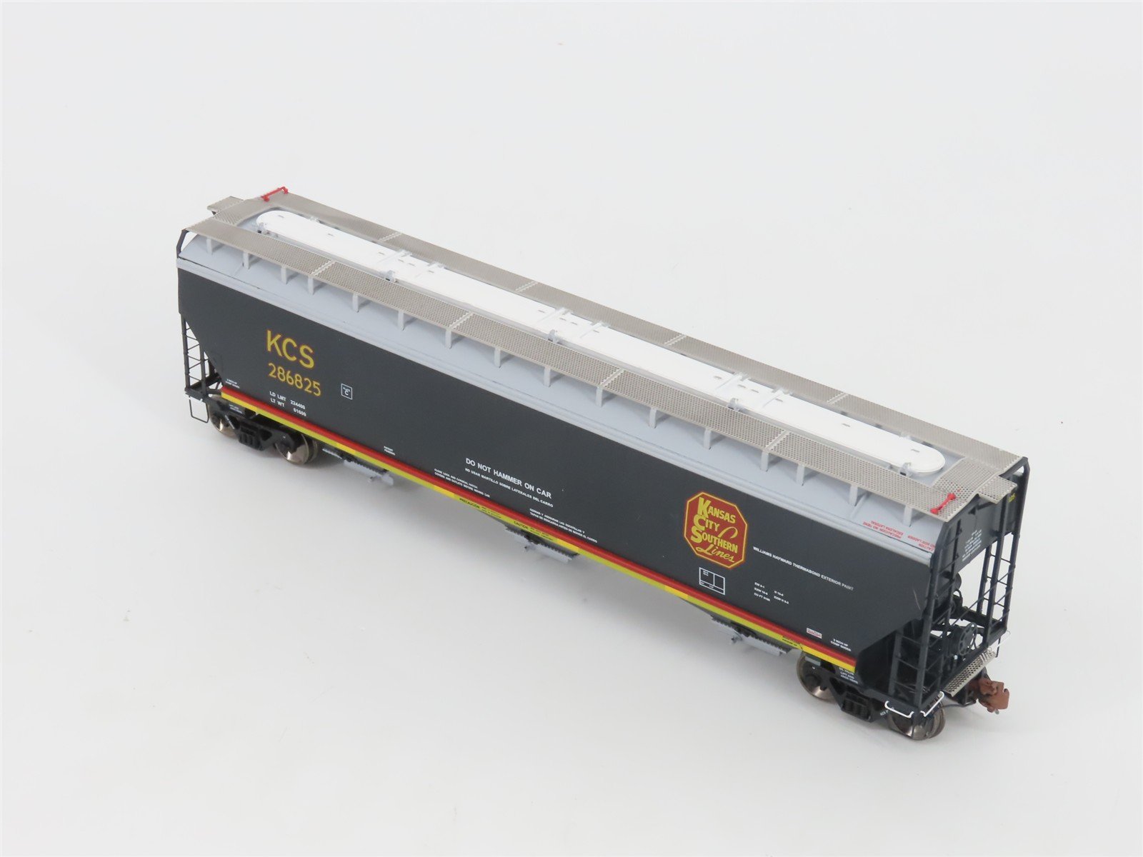 HO Scaletrains.com Rivet Counter SXT30819 KCS 3-Bay Covered Hopper #286825