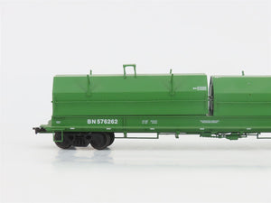 HO Scale Red Caboose RR-32511-3 BN Burlington Northern 100-Ton Coil Car #576262