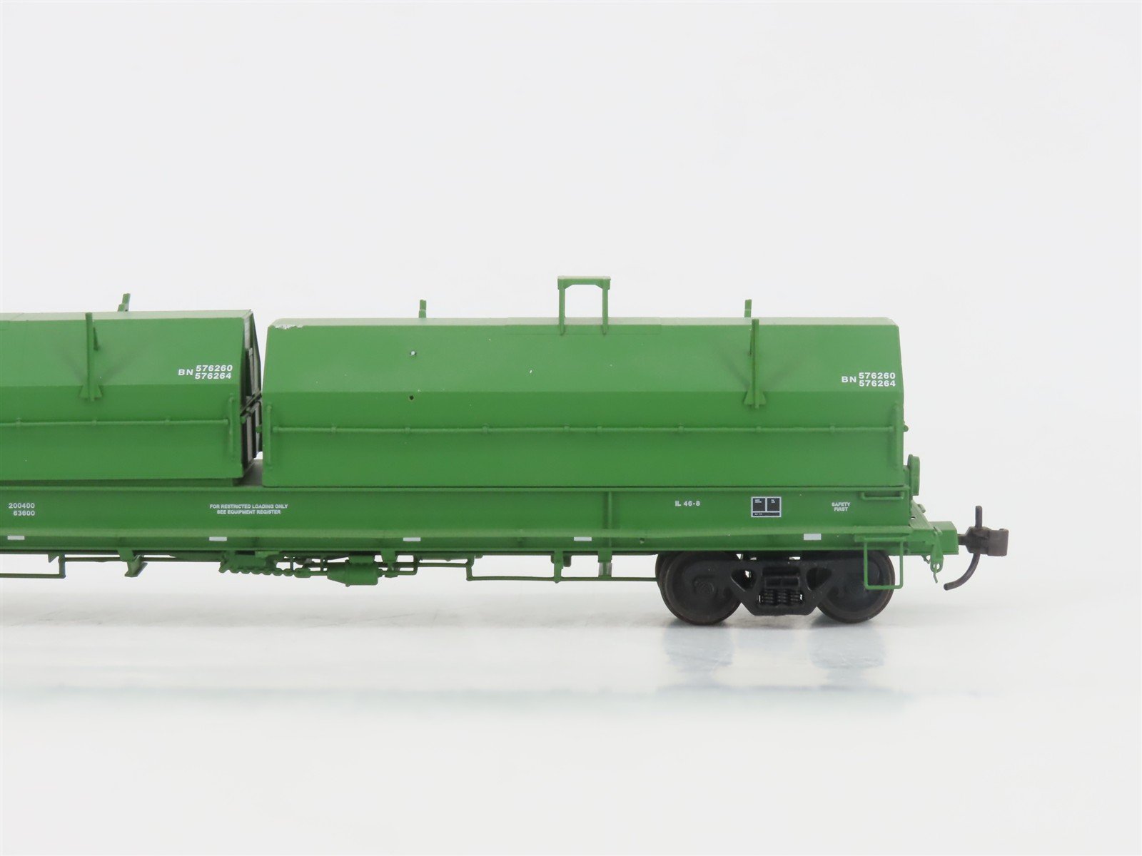 HO Scale Red Caboose RR-32511-3 BN Burlington Northern 100-Ton Coil Car #576262