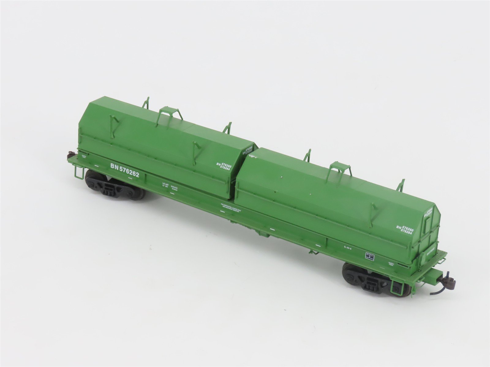 HO Scale Red Caboose RR-32511-3 BN Burlington Northern 100-Ton Coil Car #576262