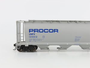 HO Scale InterMountain PWRS 1015F UNPX Procor 4-Bay Covered Hopper #120012