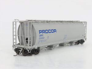 HO Scale InterMountain PWRS 1015F UNPX Procor 4-Bay Covered Hopper #120012