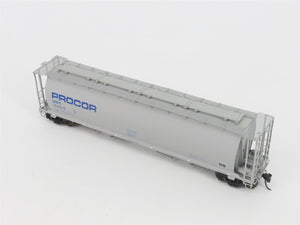 HO Scale InterMountain PWRS 1015F UNPX Procor 4-Bay Covered Hopper #120012