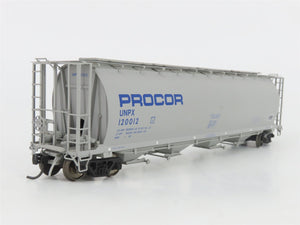 HO Scale InterMountain PWRS 1015F UNPX Procor 4-Bay Covered Hopper #120012