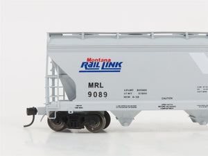 HO InterMountain PWRS 1055F MRL Montana Rail Link 2-Bay Hopper #9089 w/ Graffiti