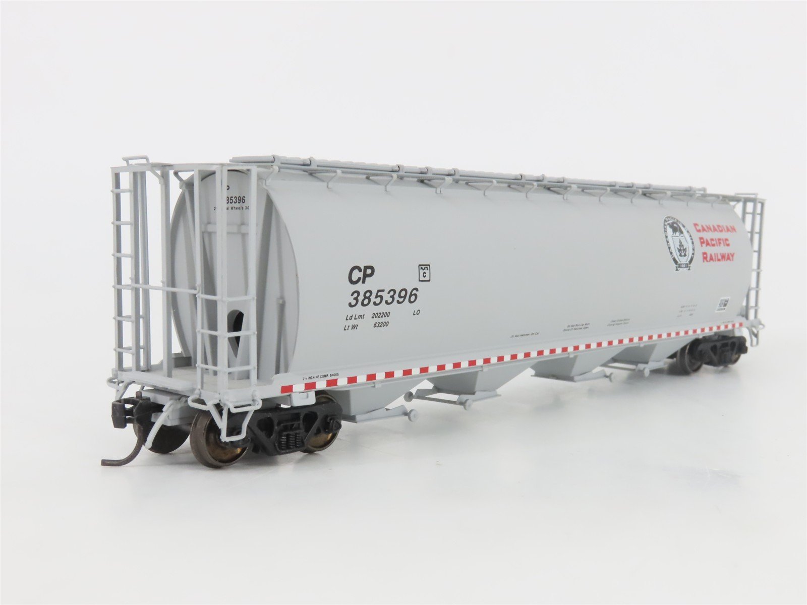 HO Scale InterMountain PWRS CP Canadian Pacific 4-Bay Cylindrical Hopper #385396