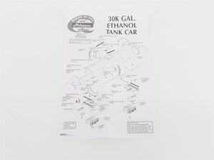 HO Scale Athearn 93893 UTLX Eco-Energy 30K Gallon Ethanol Tank Car #204411