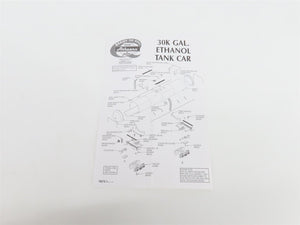 HO Scale Athearn 94251 UTLX 30K Gallon Ethanol Tank Car #205400