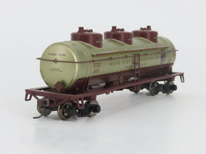 HO Scale Athearn 8508 NVRR Napa Valley Wine Train 3-Dome Tank Car #1256