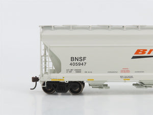 HO Scale Athearn 93906 BNSF Railway ACF 2970 2-Bay Covered Hopper #405947
