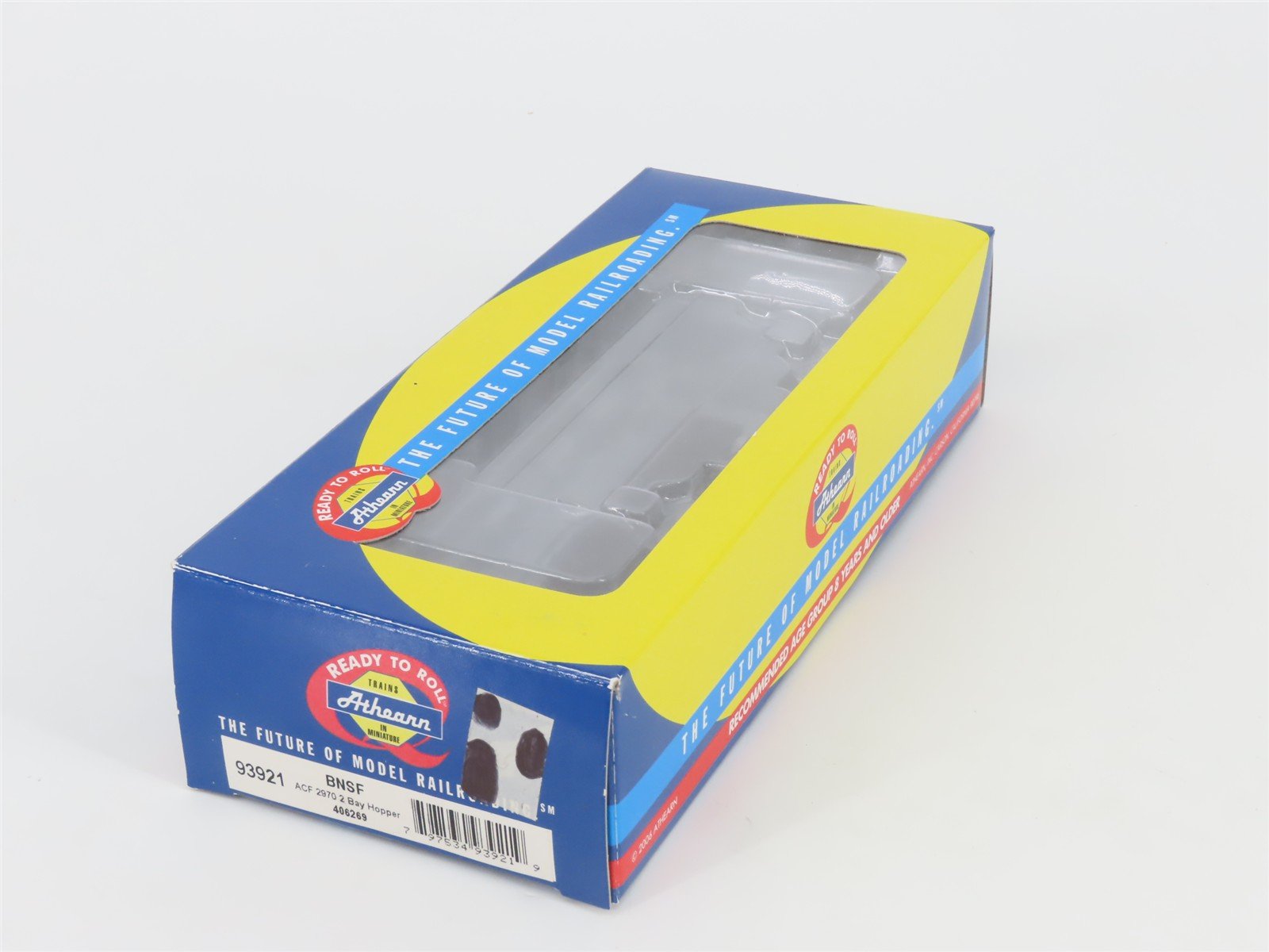 HO Scale Athearn 93921 BNSF Railway ACF 2970 2-Bay Covered Hopper #406269