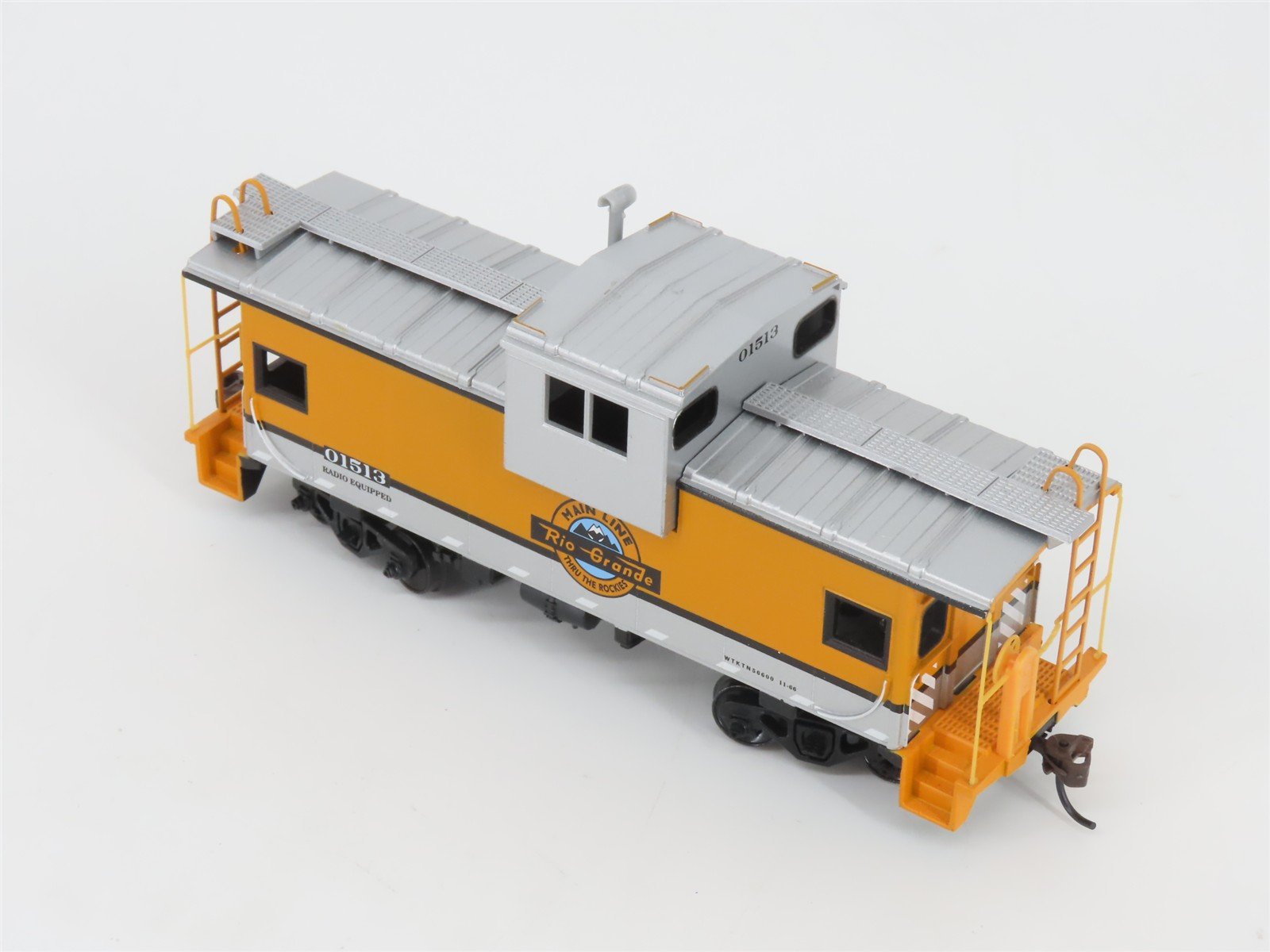 HO Scale Athearn 7501 D&RGW Rio Grande (Orange/Silver) Wide Vision Caboose 01513
