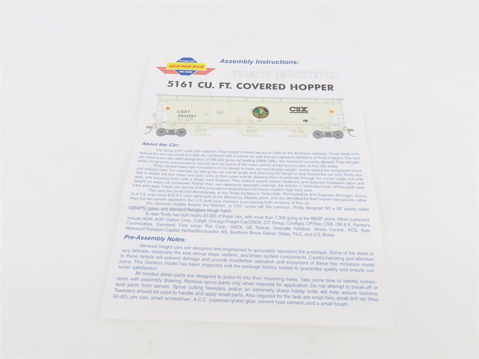 HO Scale Athearn Genesis G4256 CGOX Cargill #2 3-Bay Covered Hopper #1064