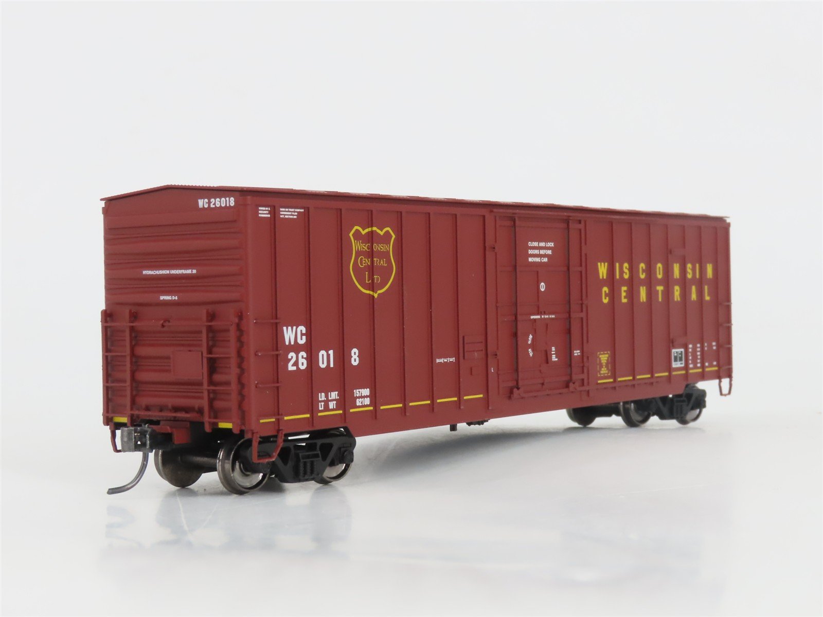 HO Scale Fox Valley Models FVM 30209 WC Wisconsin Central Box Car #26018