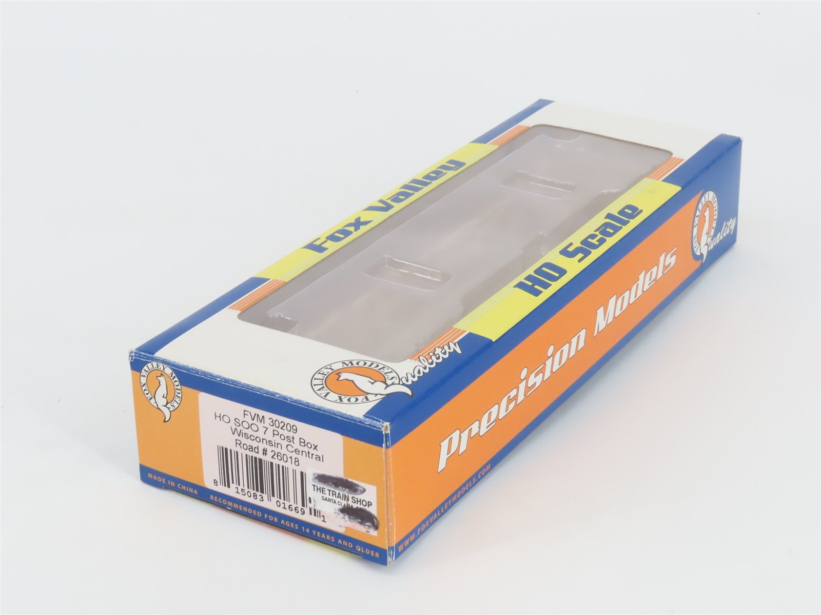 HO Scale Fox Valley Models FVM 30209 WC Wisconsin Central Box Car #26018