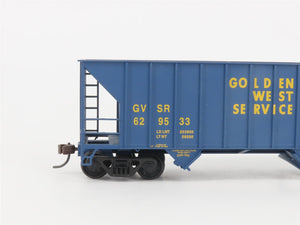 HO Scale Walthers 932-27407 GVSR Golden West Service 2-Bay Open Hopper 2-Pack
