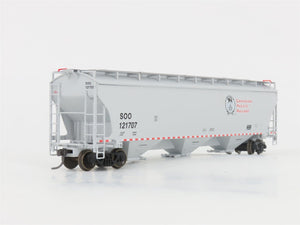 HO LBF Company Gold Series 2112 SOO/CP Canadian Pacific 3-Bay Hopper #121707