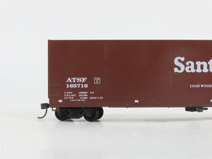 HO Scale E&C Shops 0102 ATSF Santa Fe 62' Smooth Side Woodchip Hopper #165716