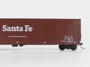 HO Scale E&C Shops 0102 ATSF Santa Fe 62' Smooth Side Woodchip Hopper #165716