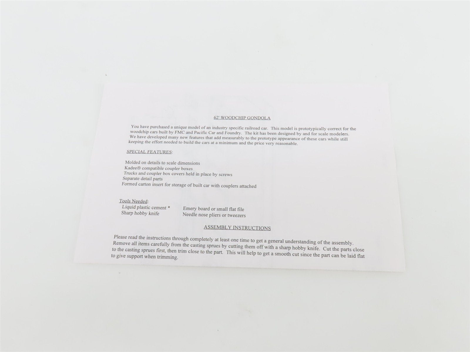 HO Scale E&C Shops 0102 ATSF Santa Fe 62' Smooth Side Woodchip Hopper #165716